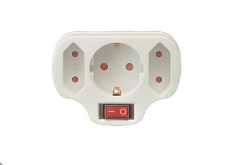 3-fach Multistecker Adapter Schuko Verteiler Mehrfachstecker Mit Schalter Kl