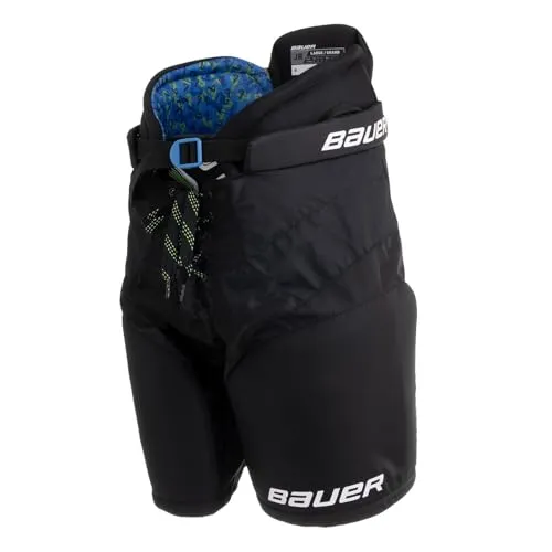 Hose Bauer X Junior - Eishockey-Schutz für junge Spieler - Schwarze Eishockey-Hose für Junioren, bietet optimalen Schutz und Bewegungsfreiheit auf dem Eis. Ideal für Nachwuchsspieler.