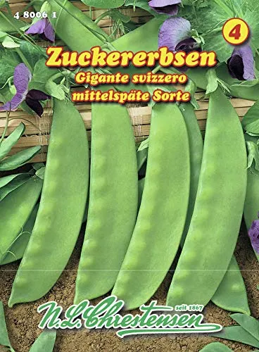 N.L. Chrestensen 480061 Zuckererbse Schweizer Riesen (Zuckererbsensamen)