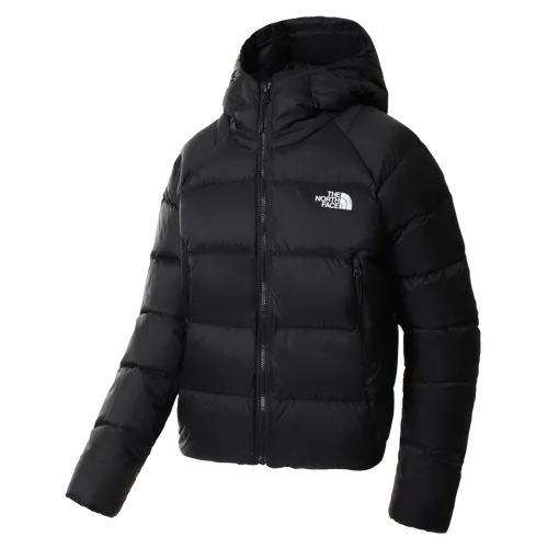 The North Face Damen Hyalite Down Hoodie Jacke - Größe XS, schwarz - Funktionsjacken: Leichte, warme Daunenjacke für sportliche Aktivitäten in den Bergen, perfekt für kalte Tage.