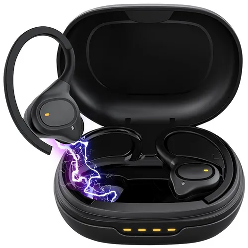 auvisio Kabellose In-Ear-Kopfhörer, Bluetooth 5.3, wasserdicht IPX7, Ladecase