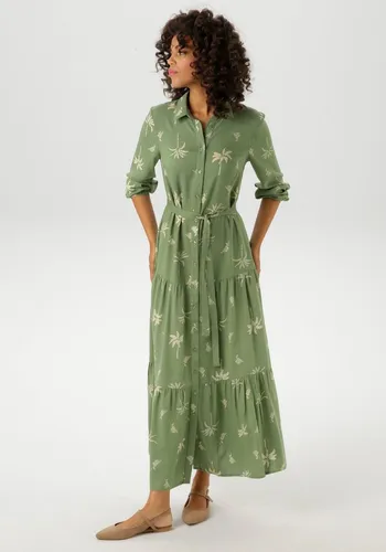 Aniston CASUAL Maxikleid mit Palmen Druck von Aniston