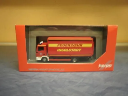 Herpa MAN TG-L Planen-LKW m.Ladebordw Feuerwehr 094221