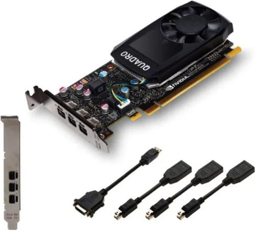 PNY Quadro P400 V2 - 2 GB GDDR5 Grafikkarte - Grafikkarten für professionelle Anwendungen, mit 5120 x 2880 Pixel Auflösung und NVIDIA CUDA-Technologie für beeindruckende Grafikleistung.