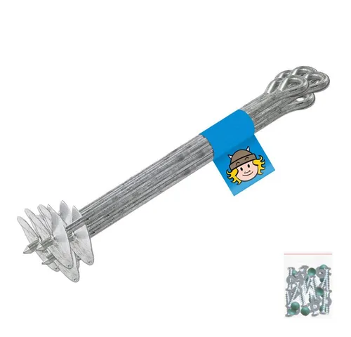 Wickey Bodenanker QuickLock - Sichere Montage im Boden, feuerverzinkt, inkl. Schrauben, für Pavillions, Gewächshäuser, Wohnwagen, Zelten, Camping, Kletterleitern/-wände, Planen, Holzlager, Pool, Zur Verschraubung, Einschrauben/Einbetonieren in den Boden/Beton, (Ideal für gerade stehende Pfosten auf weichem Untergrund, 18-St., Montagefreundliche Drehanker aus verzinktem Stahl), Inkl. Schrauben, Unterlegscheiben & Abdeckkappen je Set.