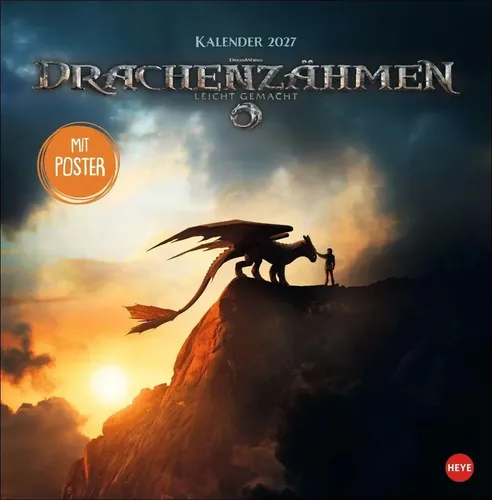 Drachenzähmen Broschurkalender 2027 | Kalender | Deutsch | 28 S. | 2027 | Heye
