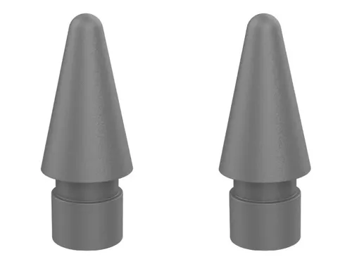 DEQSTER Ersatzspitzen für Pencil 2 - 2 Stück, grau, langlebig und robust für präzises Zeichnen und Schreiben