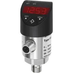 Riegler Elektr. Druckschalter mit Digitalanzeige - Druckschalter für Flüssigkeiten und Gase, Messbereich 0-250 bar, individuell programmierbar mit hoher Sicherheit durch Passwortschutz und intuitiver Bedienung.