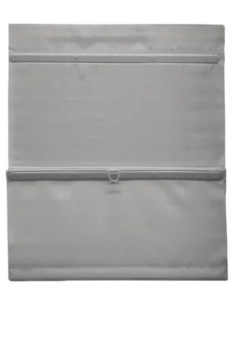 GARDINIA EASYFIX Raff-Rollo - Verdunklungsrollo ohne Bohren - Seitenzug- & Springrollos, stilvolles Raffrollo in Grau, höhenverstellbar durch magnetische Profile, einfache Montage ohne Bohren, blickdicht und kindersicher.