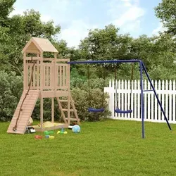 vidaXL Spielturm Massivholz Kiefer - Spielplatz aus massivem Kiefernholz, ideal für Kinder von 3-8 Jahren. Mit Kletterwand, Rutsche und Sandkasten für unendlichen Spielspaß im eigenen Garten!