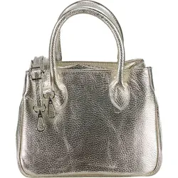 Hausfelder Manufaktur Handtasche Metallic in gold von HAUSFELDER