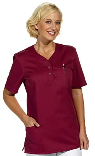 Leiber Damen-Schlupfjacke Beere, XS (32/34) - Bequeme Schlupfjacke für den professionellen Einsatz, mit 2 Seitentaschen und 1 Brusttasche. Hergestellt aus hochwertigem Mischgewebe für optimalen Tragekomfort.