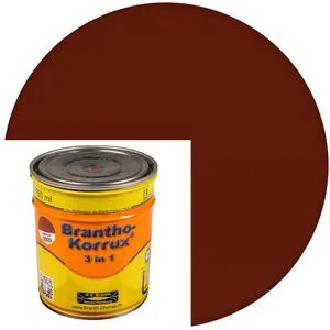 Branth Rostschutzfarbe Brantho-Korrux 3 in 1, oxidrot, RAL 3009, seidenglänzend, 0,75l