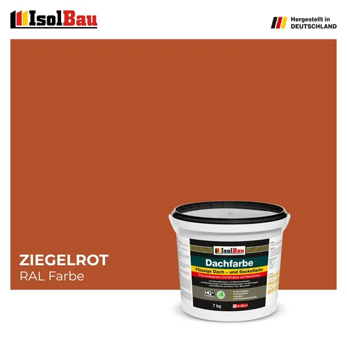 Dachfarbe Sockelfarbe Ziegelrot 7 kg