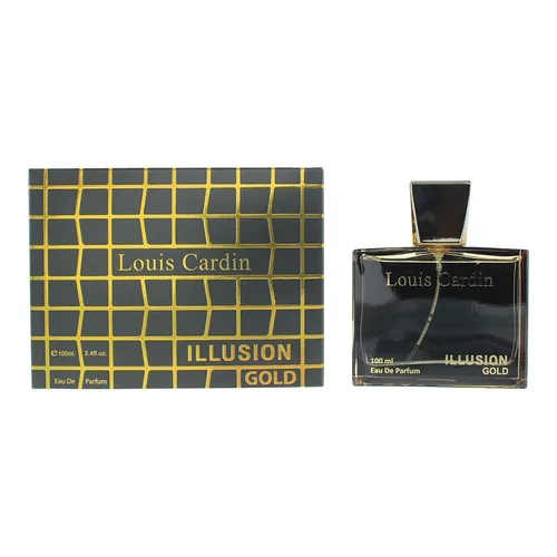 Louis Cardin Illusion Gold Eau de Parfum 100ml - Unisex Duft mit 100ml, verführt mit einem einzigartigen Aroma und ideal für jeden Anlass.