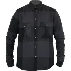 John Doe Motorradjacke Motoshirt XTM Big Block 5XL - Sportliche Motorradjacke in Grau/Schwarz mit integrierten Protektorentaschen für optimalen Schutz und Komfort beim Fahren.