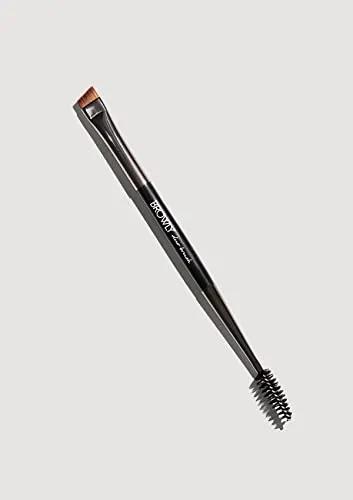 BROWLY Duo Brow Brush, Augenbrauenbürstchen Duo Augenbrauenpinsel Schräg Multifunktion Make Up Pinsel Augenbrauenpinsel Wimpernbürste