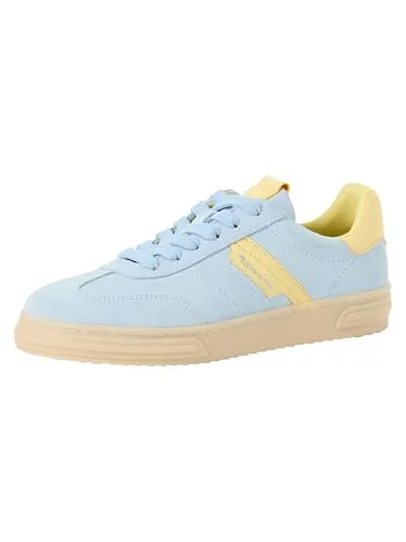 Tamaris Schnürer Damen sportlich blau, EU 41 - Damen-Sneaker mit innovativen COMFORT-Lining und TOUCH-IT Technologien für maximalen Tragekomfort und perfekte Anpassung. Die herausnehmbare Sohle sorgt für ein angenehmes Tragegefühl im Alltag.