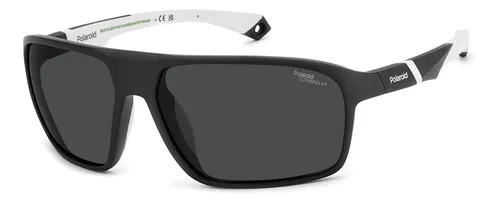 Polaroid Sonnenbrille PLD 7058/S 003/E3 - Stilvolle Schwarz Grau Herren - Sonnenbrille mit polarisierenden Gläsern für optimalen UV-Schutz und klaren Sicht, ideal für Outdoor-Aktivitäten und den Alltag.
