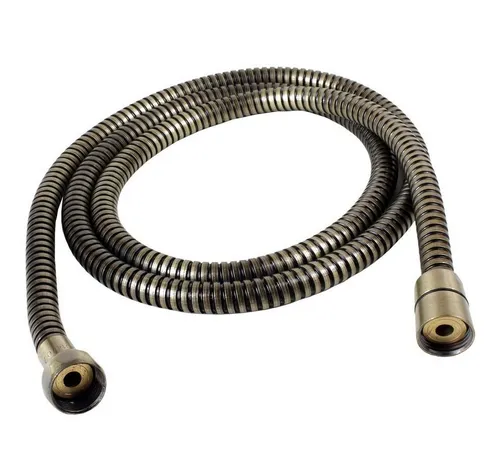 Sanixa Brauseschlauch Handbrauseschlauch Standard Anschluss Brauseschlauch Bad Zubehör, (Retro Antik Landhaus), Qualitäts Duschschlauch Alt Messing 170 cm, Edelstahl