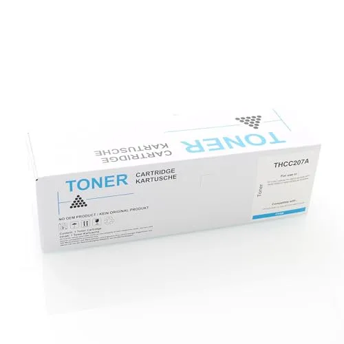 ABC Kompatibler Toner für HP 207X W2211X Cyan (MIT CHIP) für HP ColorLaserjet Pro M255 Color LaserJet M255dw MFP M282 M282nw M283 M283cdw MFPM283fdw