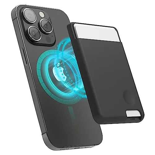 elago Magnetische Kartenhalter für 2 Karten, Kompatibel mit MagSafe, Kompatibel mit iPhone 16, 15, 14, 13, 12 Serie – Wallet, Sichere Handy Geldbörse, Langlebiges Silikon, Schutz vor Kratzern
