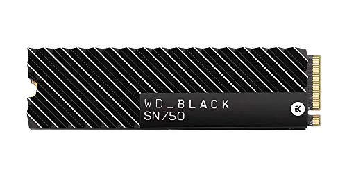 WD_Black SanDisk SN750 NVMe SSD 500 GB - Internes M.2 2280 SSD mit PCIe 3.0 x4, bietet hohe Geschwindigkeit und integrierten Kühlkörper für optimale Leistung.