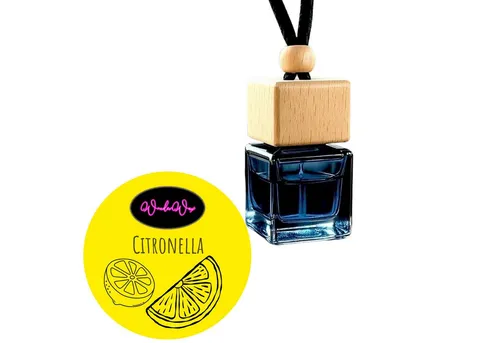 WonderWax Raumduft WonderWax® Auto Duft Quadrat Schwarz braun 8 ml, (Citronella), Duftrichtung: Citronella