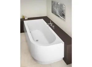Hoesch Badewanne „Happy D.“ eck, asymmetrisch 180 × 80 cm von Hoesch