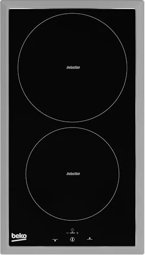 Beko HDMC 32400 TX Kochfeld - Glaskeramik-Kochfeld mit Edelstahlrahmen, 30 cm breit, ideal für platzsparendes Kochen in kleinen Küchen.