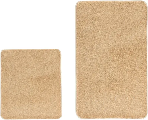 Kleine Wolke Badematte RELAX, Höhe 30 mm, rutschhemmend beschichtet, fußbodenheizungsgeeignet, Polyacryl, rechteckig, 2er-Set 55x65 cm / 70x120 cm, Badteppich, Uni Farben, rechteckig, rund & als Set erhältlich
