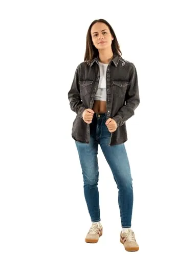 Levi's® ESSENTIAL WESTERN Jeansbluse mit Brusttaschen - Moderne Bluse aus 100% Baumwolle im Denim-Stil, pflegeleicht und figurbetont, ideal für lässige Outfits.