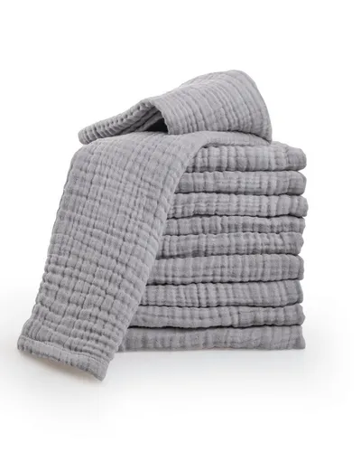 Laynenburg Spucktuch Baby 10er-Set in 30x50cm aus extra weichem Musselin - 100% Baumwolle, Musselin-tücher als Mulltücher, Mullwindeln oder Stoffwindeln