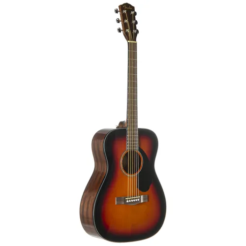Fender CC-60S Concert 3-Tone Sunburst Akustikgitarre - Gitarren - Kompakte Westerngitarre mit massiver Fichtendecke für dynamischen Klang und ideal für Fingerpickung. Perfekt für Einsteiger und Fortgeschrittene.