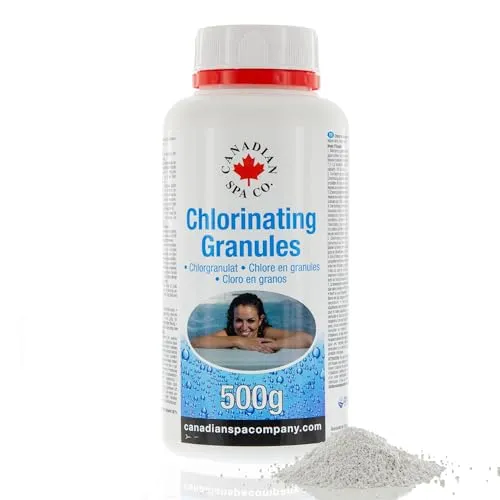 CANADIAN SPA CO. Chlor Granulat 500 g, schnell löslich, gegen Bakterien, Trübungen und Verunreinigungen, Poolpflege
