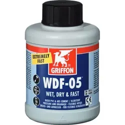 GRIFFON KLEBER WDF-05 Dose 500ml - Schnellhärtender Kontaktkleber, ideal für Pools und Whirlpools mit spezieller Bürste