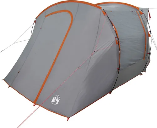 vidaXL Autozelt Grau und Orange - Wasserdicht und Praktisch - Zelt für Autos, verwandelt dein Fahrzeug in ein komfortables Campinghaus. Wasserdicht, stabil und leicht aufzubauen – ideal für Outdoor-Abenteuer.