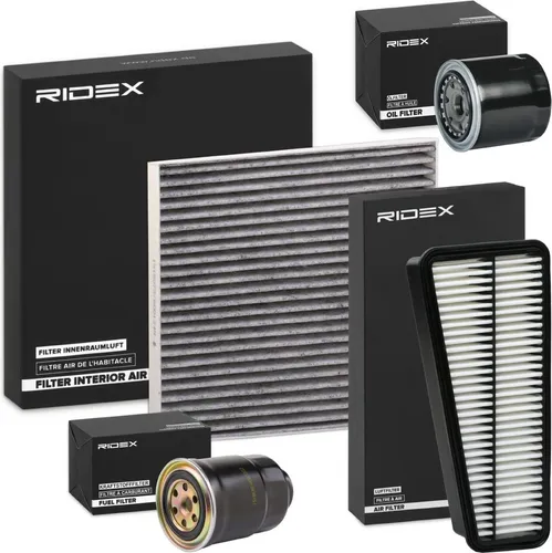RIDEX Filterset Inspektionspaket Filtersatz für TOYOTA AVENSIS Kombi (T25) COROLLA Verso (ZER, ZZE12, R1) COROLLA (ZZE12, NDE12, ZDE12) AVENSIS (T25)