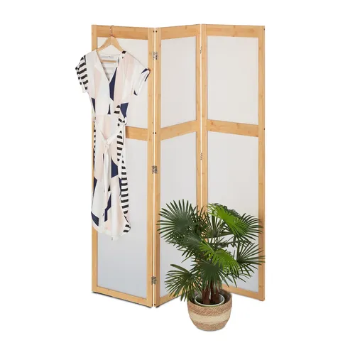 Faltbarer Paravent Raumteiler 3-teilig - Paravent für alle Zimmer, zusammenfaltbar und leicht mit nur 8 kg, ideal für flexible Raumgestaltung und Sichtschutz.
