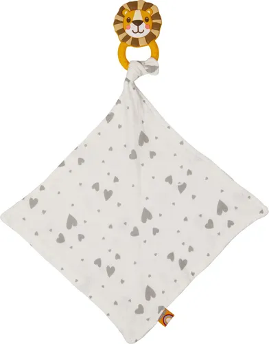 Schnuffeltuch Löwe mit Silikon Beißring BabyGlück NEU