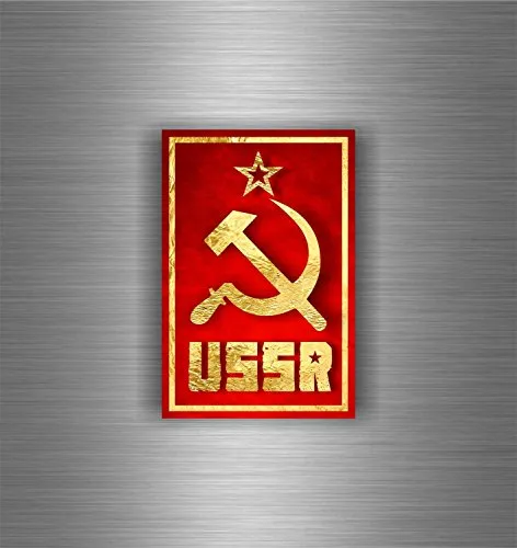 Akachafactory Selbstklebend Sticker Auto Flagge UDSSR Russland sovietique CCCP russischen Sowjet R7
