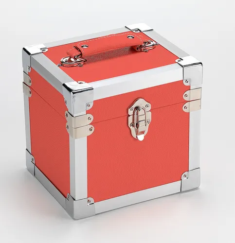 Produktbild RED 7 Inch 50 Record Storage Carry Case NEU