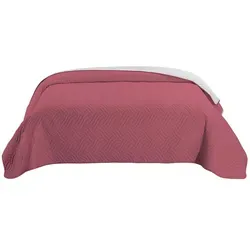 wometo Wendedecke XXL aus samtweicher Microfaser - Bettdecke in rosa, wattiert und gesteppt, ideal als Bett- oder Sofaüberwurf, OEKO-TEX® zertifiziert für schadstofffreie Qualität.