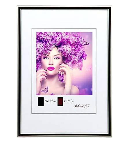 IDEAL TREND New Lifestyle Kunststoff Bilderrahmen Kunststoffrahmen Bildhalter Bildträger: Farbe: Antrazit | Format: 40x40