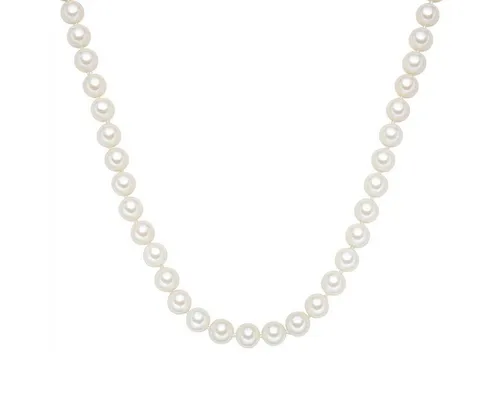 Rafaela Donata Perlenkette silber - Elegante Muschelkernperlen - Perlenkette aus Sterling Silber mit makellosen Muschelkernperlen für einen traumhaften Schimmer. Ideal für Damen, die jedes Outfit veredeln möchten.