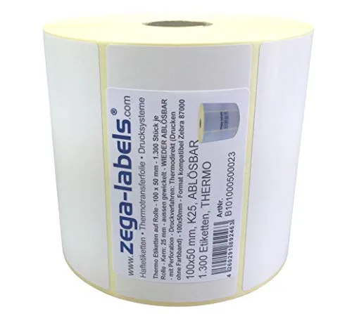 Thermo Etiketten auf Rolle