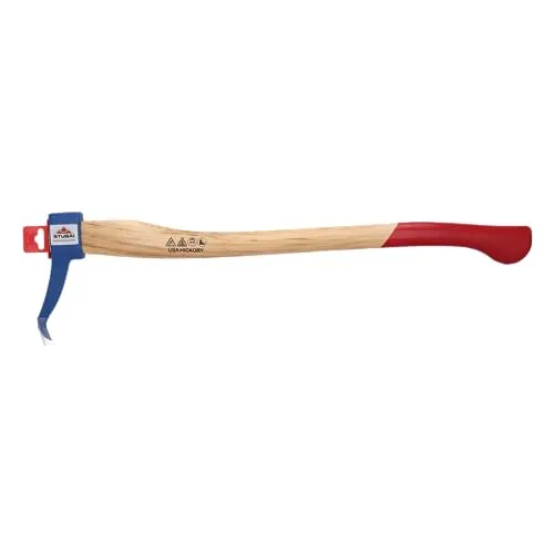 STUBAI Handsappel | hochwertiger, bruchfester Hickorystiel | 700 mm, 650 g Kopfgewicht | Gesenkgeschmiedet | zum Aufnehmen und Transportieren von Holzstücken und Baumstämmen
