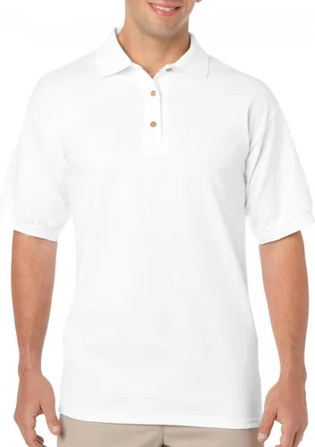Gildan 8800 | Herren Jersey Poloshirt - Farbe: White - Größe: S