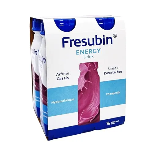 Fresubin Energy Drink - Hochkalorische Trinknahrung von Fresenius Kabi, 300 kcal pro Flasche, glutenfrei, laktosearm, ohne Ballaststoffe ideal bei Mangelernährung (200 ml (4er Pack), Waldfrucht)