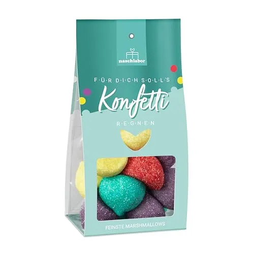 Marshmallow Für Dich Konfetti | Bunte Tüte Konfetti Marshmallow Mischung | Buntes süßes Geschenk | Süßes Konfetti zum Verschenken | Perfekt für jede Feier